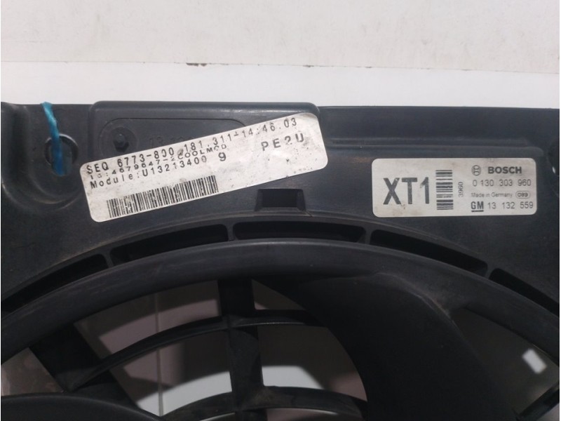 Recambio de electroventilador radiador aire acondicionado para opel astra gtc cosmo referencia OEM IAM  3135103605 13147279