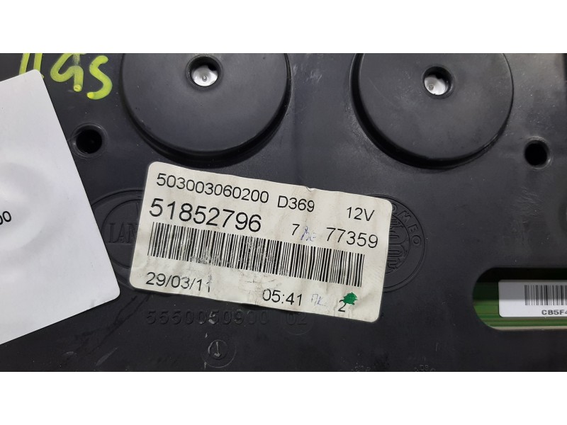 Recambio de cuadro instrumentos para fiat punto (199) easy referencia OEM IAM 51852796 503003060200 
