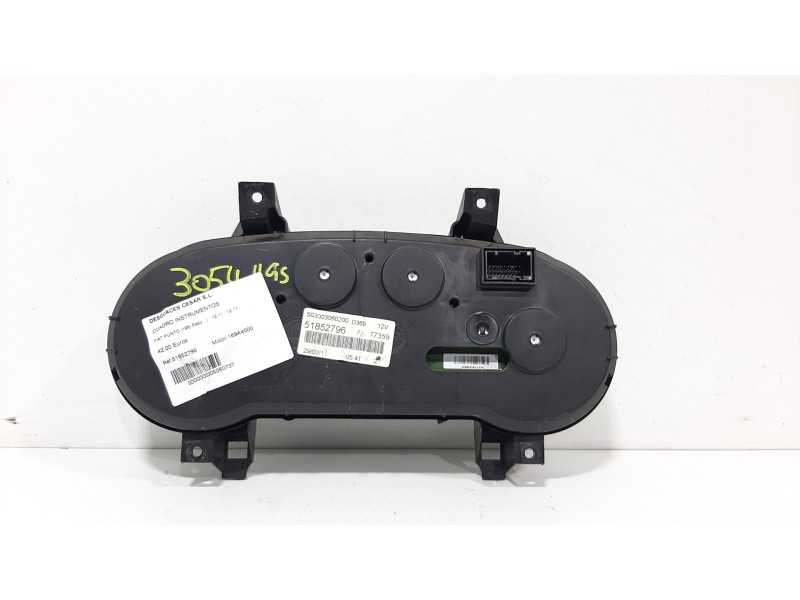 Recambio de cuadro instrumentos para fiat punto (199) easy referencia OEM IAM 51852796 503003060200 