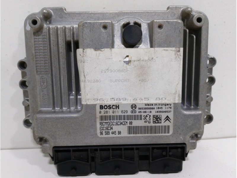 Recambio de centralita motor uce para citroën c4 berlina vtr plus referencia OEM IAM 9658944580 0281011629  Recambio de centralita motor uce para citroën c4 berlina vtr plus referencia OEM IAM 9658944580 0281011629