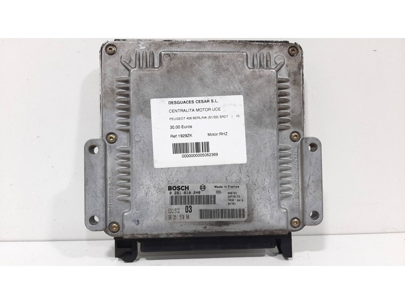 Recambio de centralita motor uce para peugeot 406 berlina (s1/s2) srdt referencia OEM IAM 1929ZK  