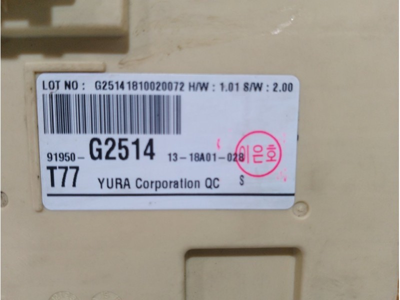 Recambio de caja reles / fusibles para hyundai ioniq referencia OEM IAM 91950G2514  