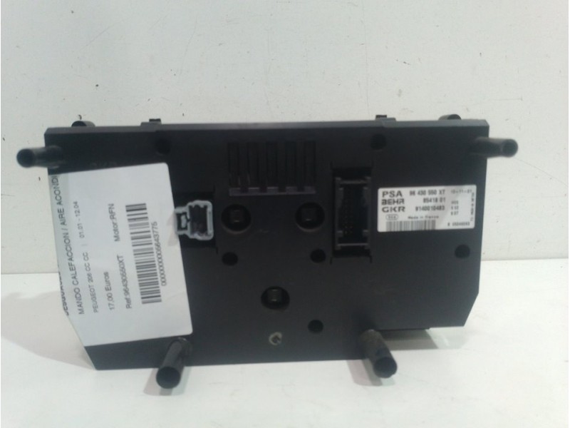 Recambio de mando calefaccion / aire acondicionado para peugeot 206 cc cc referencia OEM IAM 96430550XT  