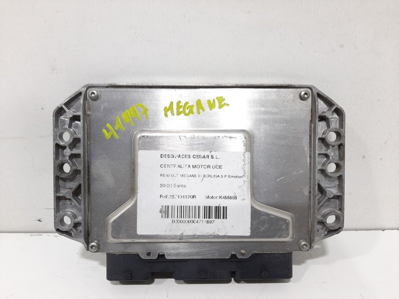 Recambio de centralita motor uce para renault megane iii berlina 5 p emotion referencia OEM IAM 237101370R  