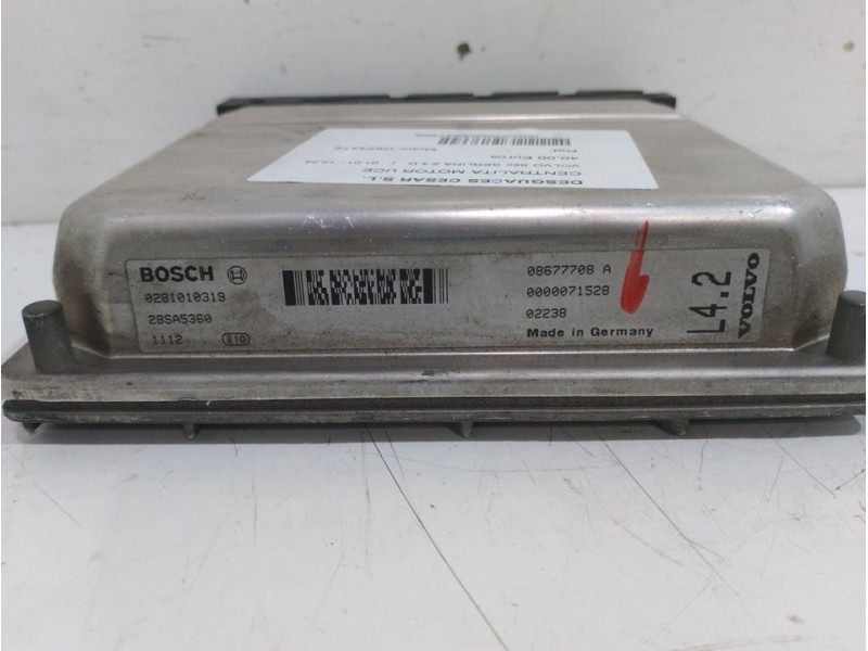 Recambio de centralita motor uce para volvo s60 berlina 2.4 d referencia OEM IAM 0281010319 08677708 