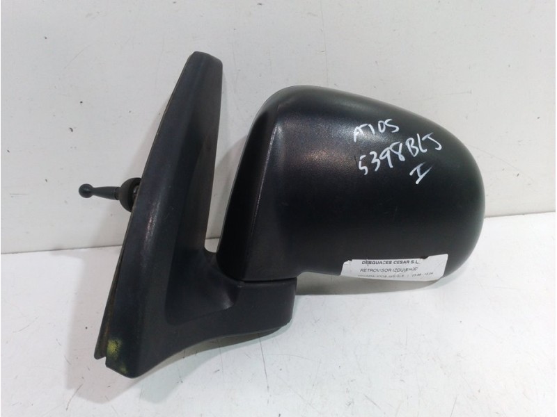 Recambio de retrovisor izquierdo para hyundai atos (mx) gls referencia OEM IAM 8761002303 NEGRO MANUAL