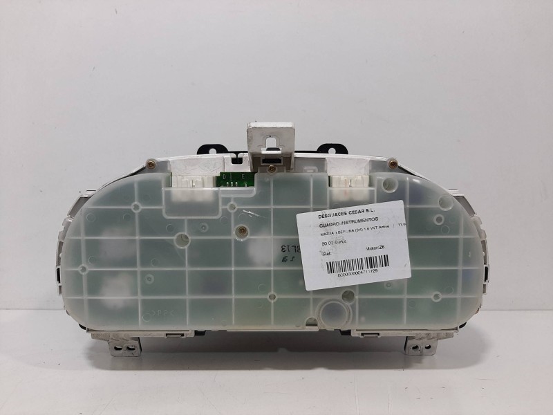 Recambio de cuadro instrumentos para mazda 3 berlina (bk) 1.6 vvt active referencia OEM IAM 4KBP4KB   Recambio de cuadro instrumentos para mazda 3 berlina (bk) 1.6 vvt active referencia OEM IAM 4KBP4KB