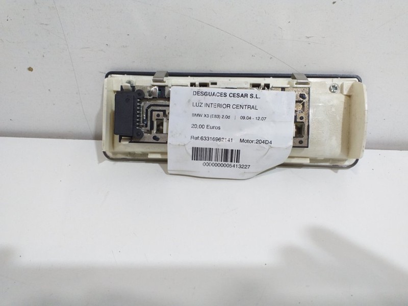 Recambio de luz interior central para bmw x3 (e83) 2.0d referencia OEM IAM 63316962141  
