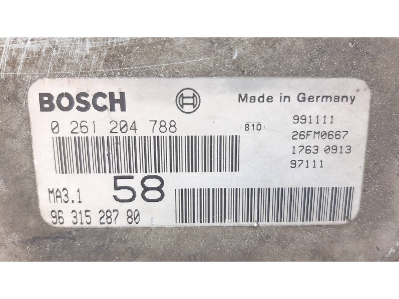 Recambio de centralita motor uce para citroën saxo 1.1 sx referencia OEM IAM 1929QF  