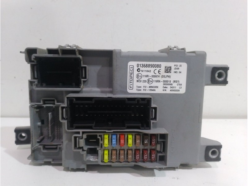Recambio de caja reles / fusibles para citroën nemo attraction referencia OEM IAM 01368890080  
