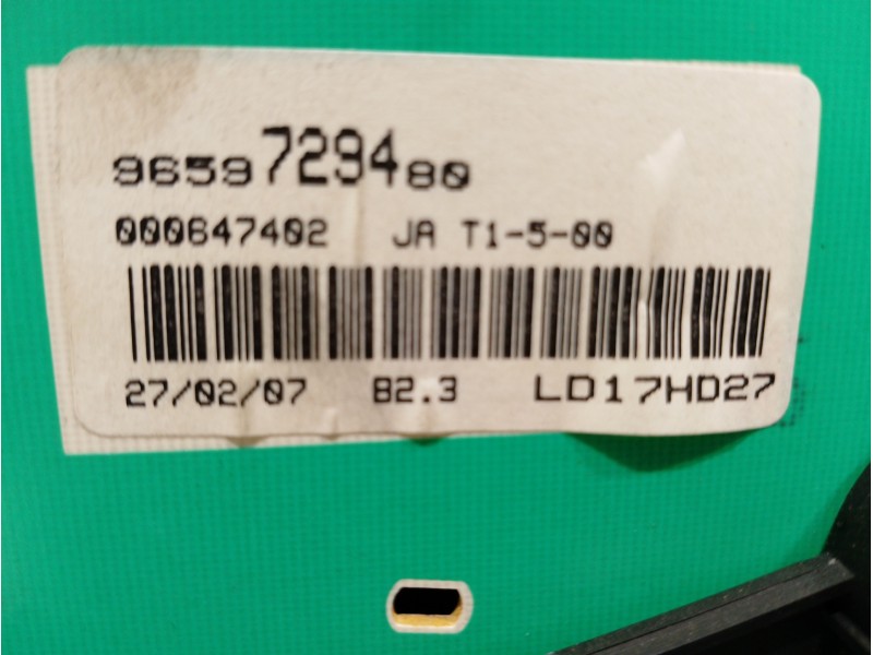 Recambio de cuadro instrumentos para peugeot 206 berlina xs-line referencia OEM IAM 9659729480  