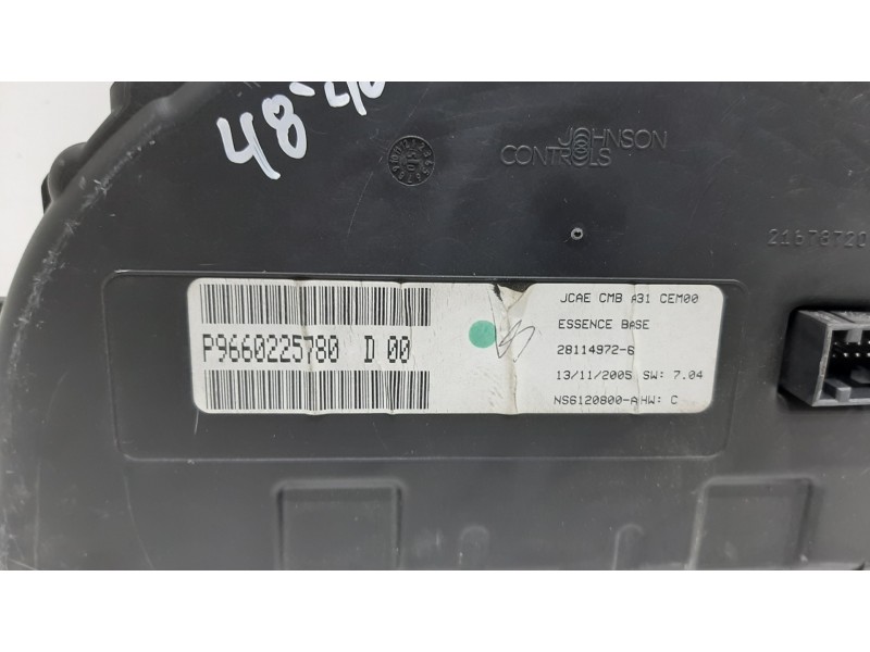 Recambio de cuadro instrumentos para citroën c3 1.1 furio referencia OEM IAM 9660225780  