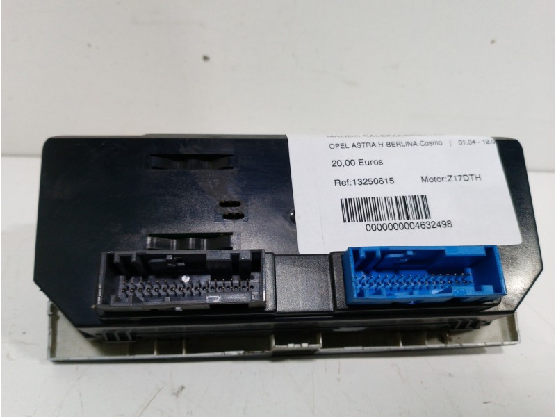 Recambio de mando calefaccion / aire acondicionado para opel astra h berlina cosmo referencia OEM IAM 13250615  