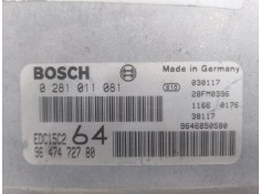 Recambio de centralita motor uce para peugeot 307 (s1) xs referencia OEM IAM 0281011081 9647472780  2