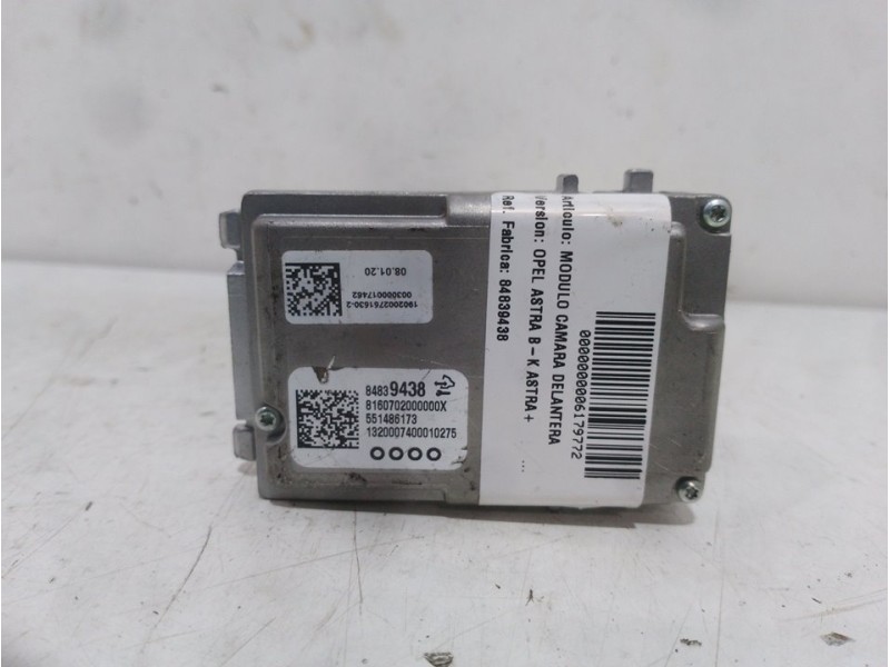 Recambio de modulo camara delantera para opel astra b-k astra+ referencia OEM IAM 84839438  