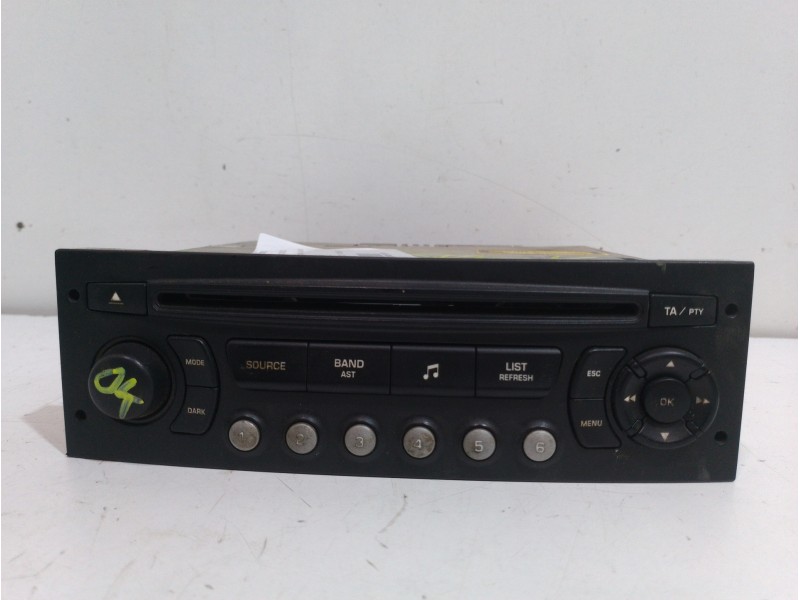Recambio de sistema audio / radio cd para citroën c4 berlina sx referencia OEM IAM 9647521077  