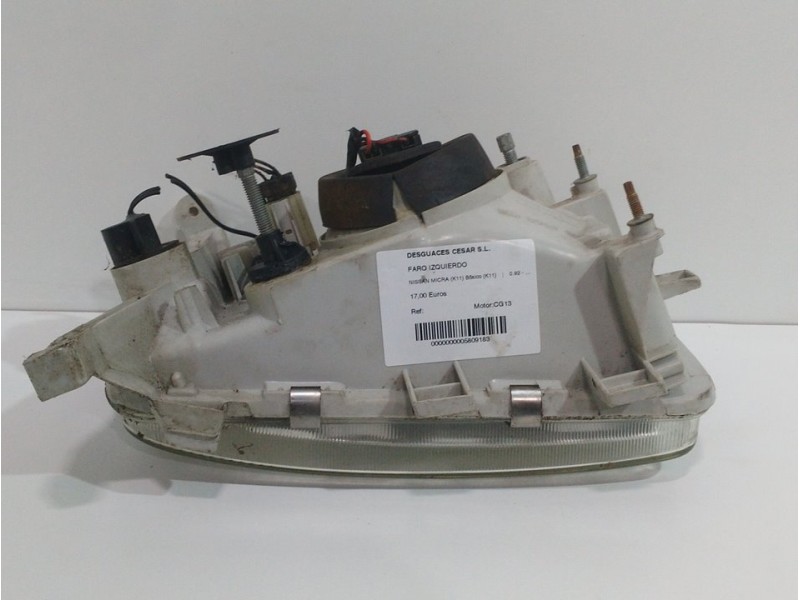 Recambio de faro izquierdo para nissan micra (k11) básico (k11) referencia OEM IAM   