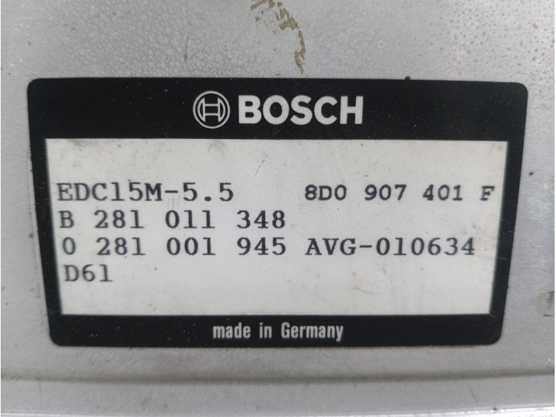 Recambio de centralita motor uce para audi a4 berlina (b5) 2.5 tdi referencia OEM IAM 0281001945  