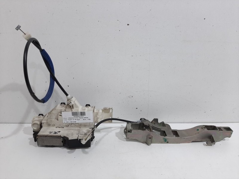 Recambio de cerradura puerta trasera derecha para peugeot 407 sr confort referencia OEM IAM 9681337280 6 PINES 