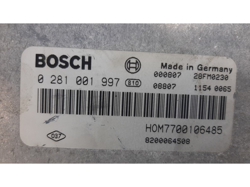 Recambio de centralita motor uce para renault laguna (b56) 1.9 dci rxe referencia OEM IAM   