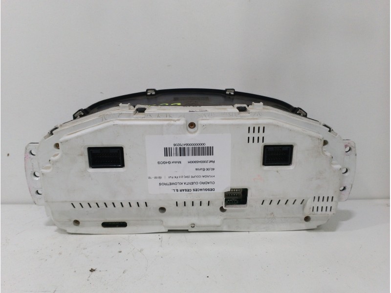 Recambio de cuadro cuenta kilometros para hyundai coupe (gk) 2.0 fx full referencia OEM IAM 200345900H  