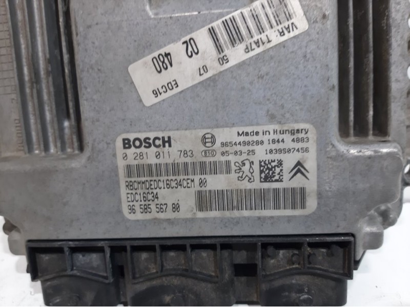 Recambio de centralita motor uce para peugeot 206 berlina x-line clim referencia OEM IAM 0281011783  9658556780 Recambio de centralita motor uce para peugeot 206 berlina x-line clim referencia OEM IAM 0281011783  9658556780