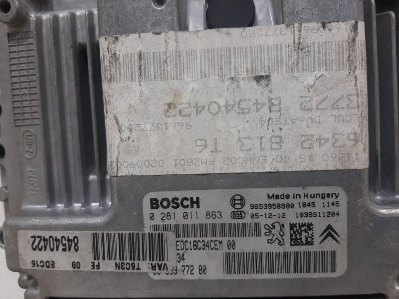 Recambio de centralita motor uce para peugeot 307 break/sw (s2) sw pack referencia OEM IAM 0281011863  