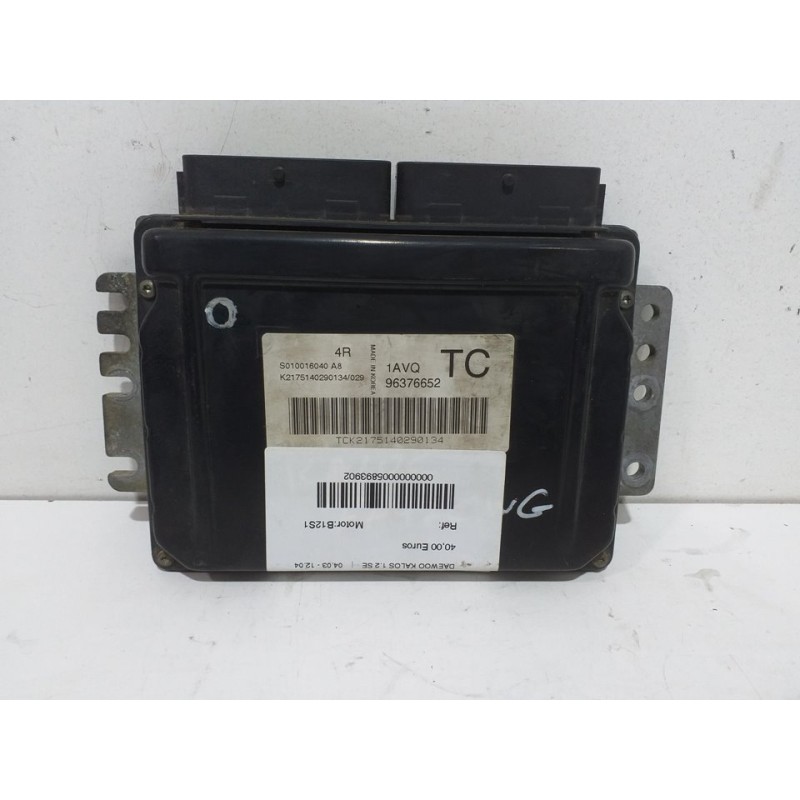 Recambio de centralita motor uce para daewoo kalos 1.2 se referencia OEM IAM 96376652  TC