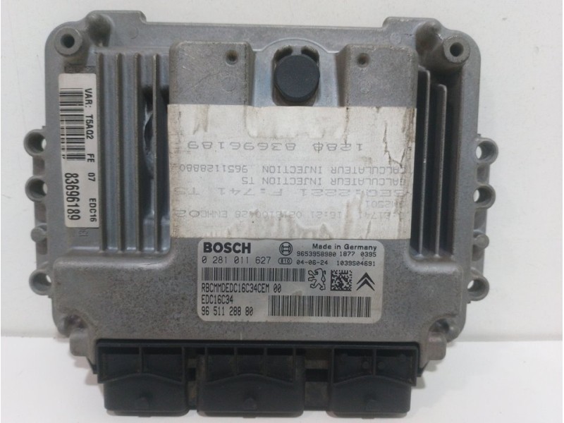 Recambio de centralita motor uce para peugeot 307 (s1) xs referencia OEM IAM 0281011627 BOSCH 