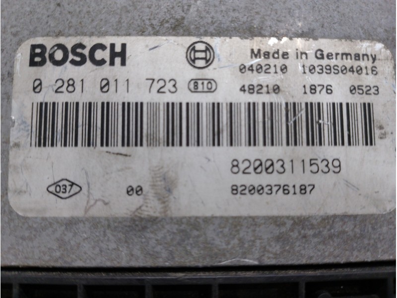 Recambio de centralita motor uce para renault laguna ii (bg0) dynamique referencia OEM IAM 8200311539 0281011723 8200376187