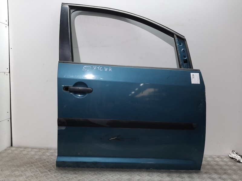 Recambio de puerta delantera derecha para volkswagen touran (1t1) trendline referencia OEM IAM 1T0831056AB AZUL 