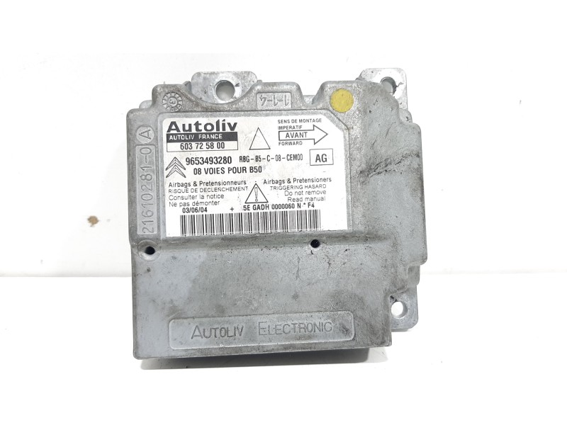 Recambio de centralita airbag para citroën c4 coupe vtr referencia OEM IAM 603725800  