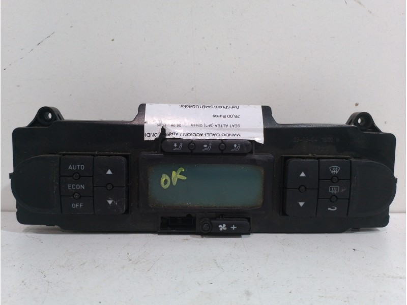 Recambio de mando calefaccion / aire acondicionado para seat altea (5p1) green referencia OEM IAM 5P0907044B1UQ  