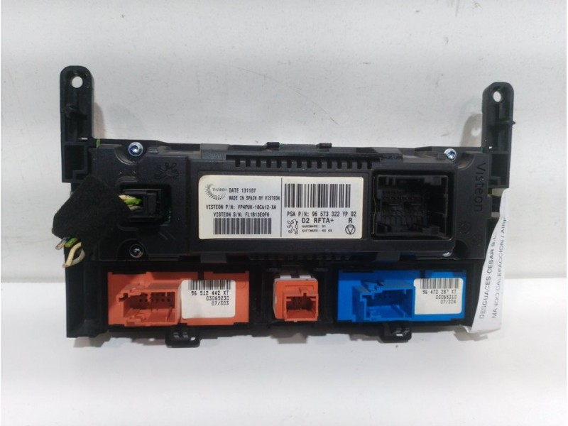 Recambio de mando calefaccion / aire acondicionado para peugeot 407 sport referencia OEM IAM 96573322YP  