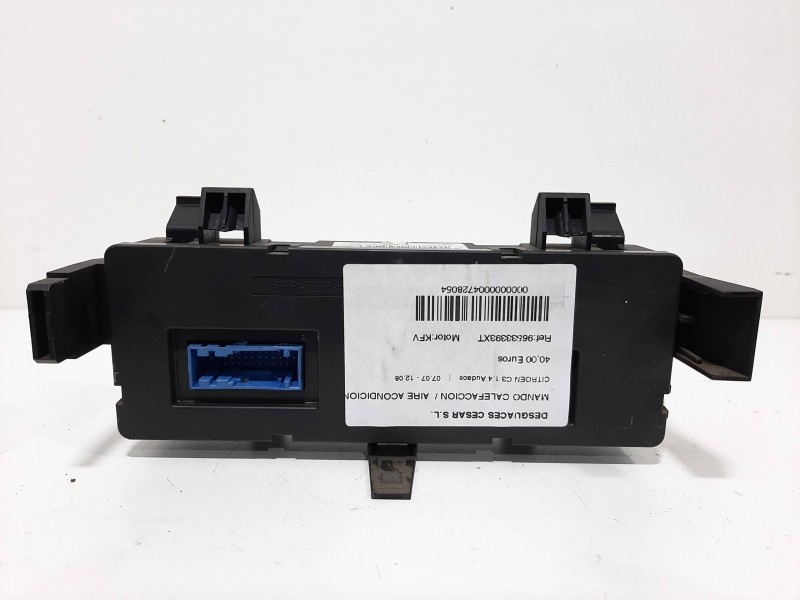 Recambio de mando calefaccion / aire acondicionado para citroën c3 1.4 audace referencia OEM IAM 96533393XT  