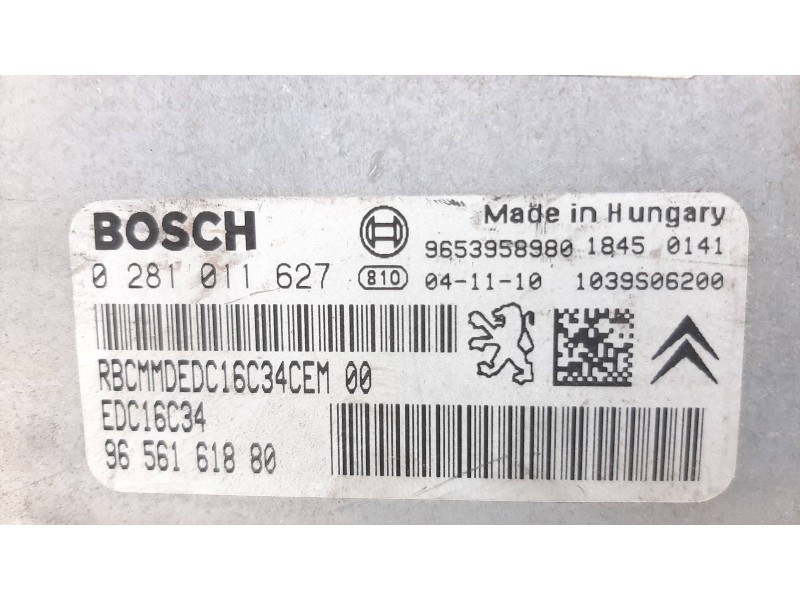 Recambio de centralita motor uce para peugeot 307 (s1) xs referencia OEM IAM 0281011627 9656161880 