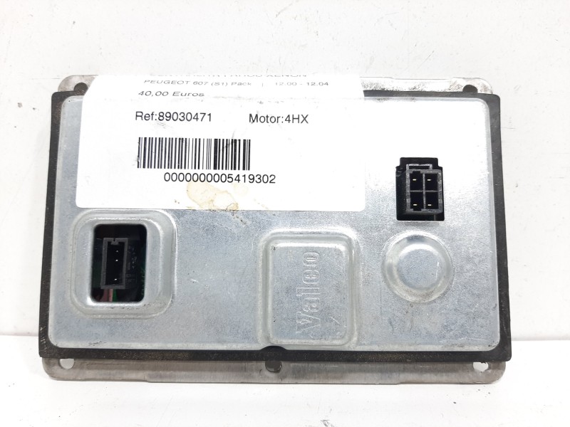 Recambio de centralita faros xenon para peugeot 607 (s1) pack referencia OEM IAM 89030471  