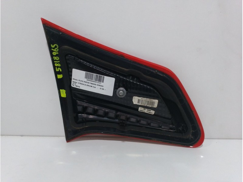 Recambio de piloto porton trasero derecho para citroën c4 berlina cool referencia OEM IAM  9672155480 28734G