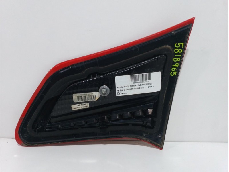 Recambio de piloto porton trasero izquierdo para citroën c4 berlina cool referencia OEM IAM  9672155880 28734G