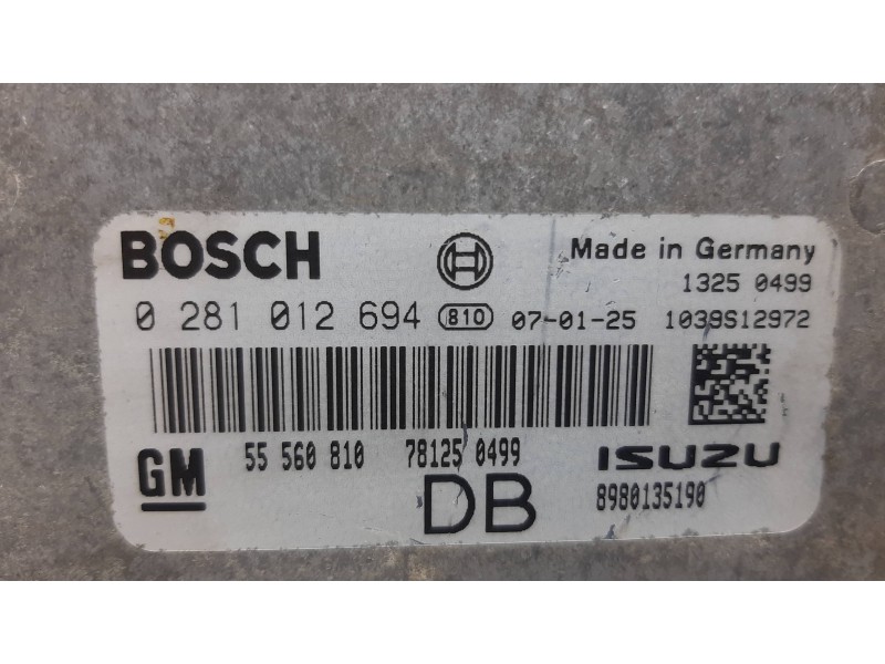 Recambio de centralita motor uce para opel astra h ber. cosmo referencia OEM IAM   