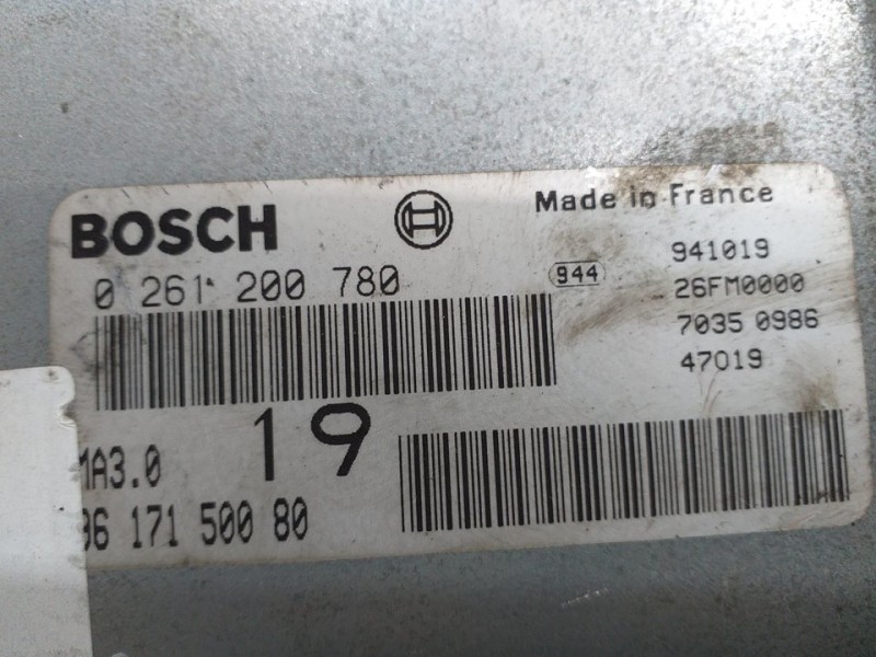 Recambio de centralita motor uce para peugeot 106 (s1) cocktail referencia OEM IAM 0261200780 9617150080 