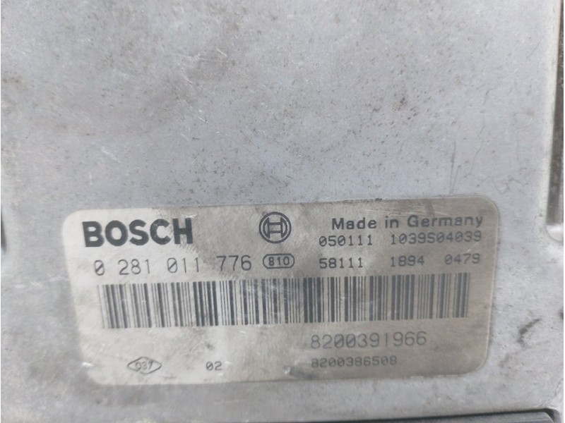 Recambio de centralita motor uce para renault scenic ii authentique referencia OEM IAM 0281011776  