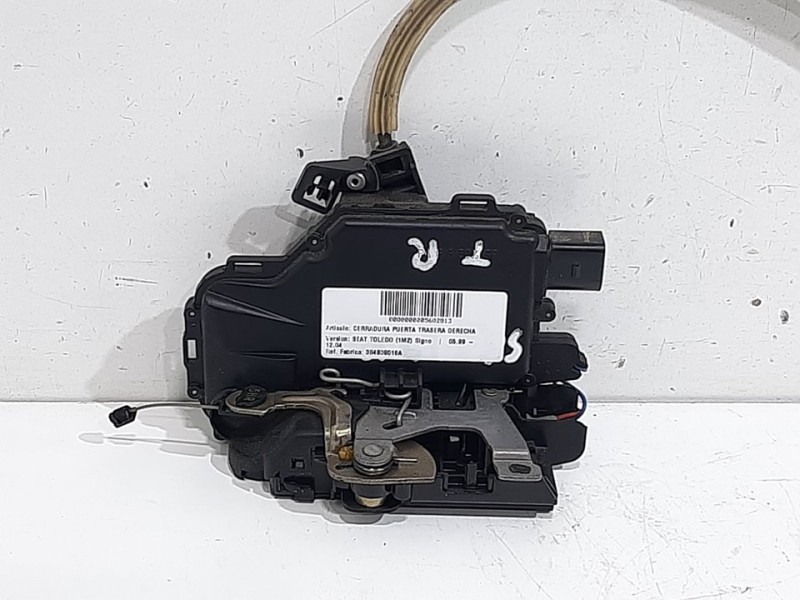 Recambio de cerradura puerta trasera derecha para seat toledo (1m2) signo referencia OEM IAM 3B4839016A  