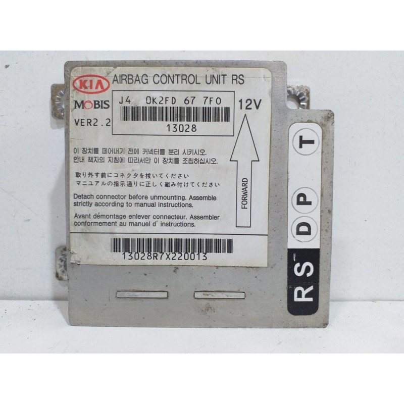 Recambio de centralita airbag para kia carens 1.6 lx referencia OEM IAM J40K2FD677F0  