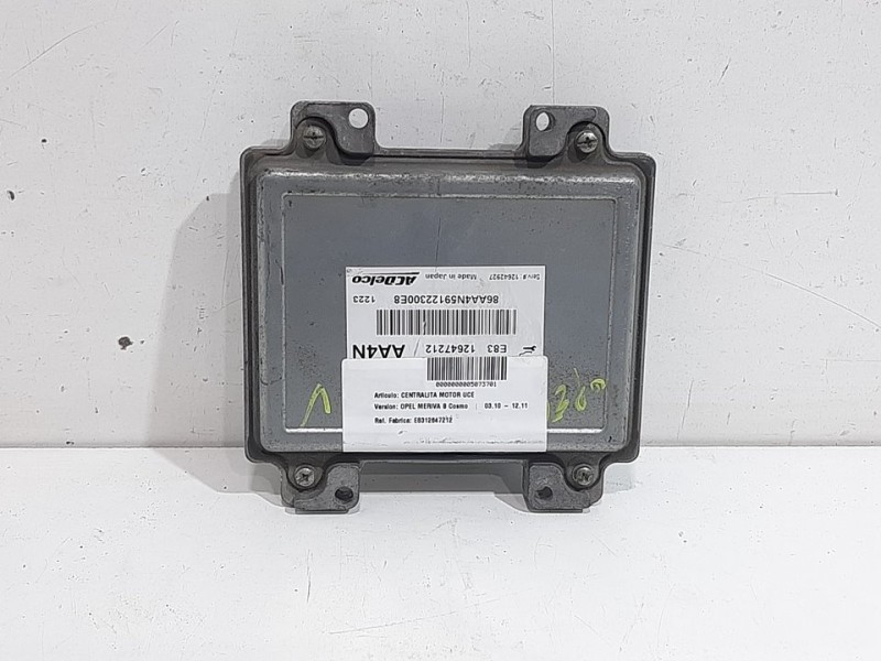 Recambio de centralita motor uce para opel meriva b cosmo referencia OEM IAM E8312647212  