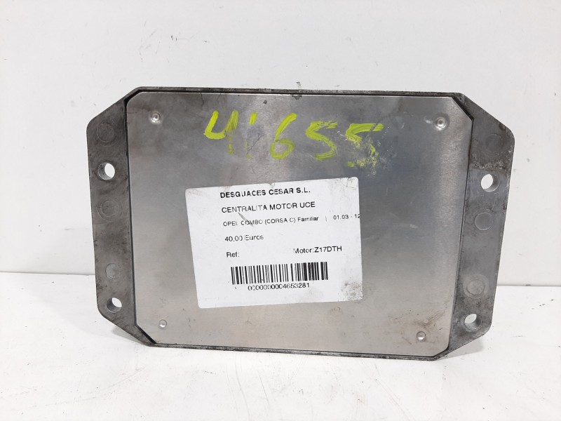 Recambio de centralita motor uce para opel combo (corsa c) familiar referencia OEM IAM    Recambio de centralita motor uce para opel combo (corsa c) familiar referencia OEM IAM