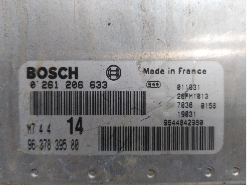 Recambio de centralita motor uce para citroën xsara picasso 1.6 básico referencia OEM IAM 0261206633  