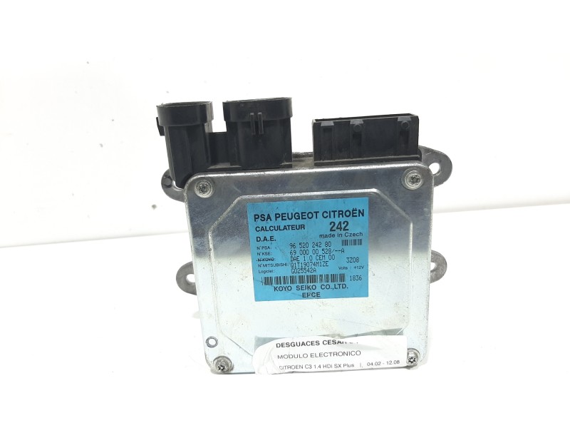 Recambio de modulo electronico para citroën c3 1.4 hdi sx plus referencia OEM IAM 9652024280 6900000528 