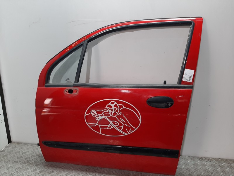 Recambio de puerta delantera izquierda para daewoo matiz cd referencia OEM IAM 96610963 ROJO 