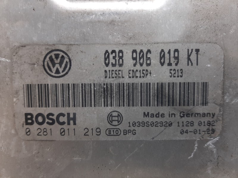 Recambio de centralita motor uce para seat ibiza (6l1) fresh referencia OEM IAM 038906019KT 0281011219 